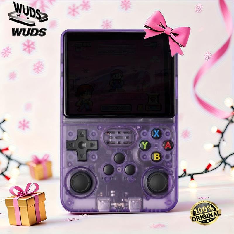 WUDS R36S Retro Video Handheld Game Console with 4K HD 3.5-Inch IPS Screen, 3000Mah Battery, 32G+64G TF Card, and 16,000+ Games