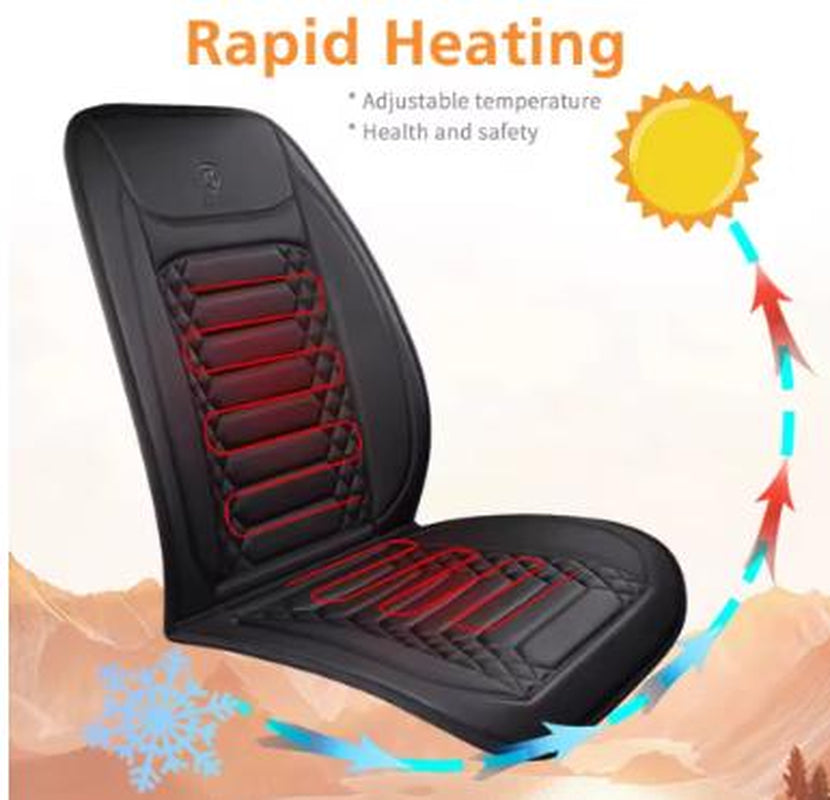 Winter Heated Car Seat Cover 12V Heating Warmer Car Seat Cushion Auto Universal Car Seat Protector Cloak Cover Pads Set