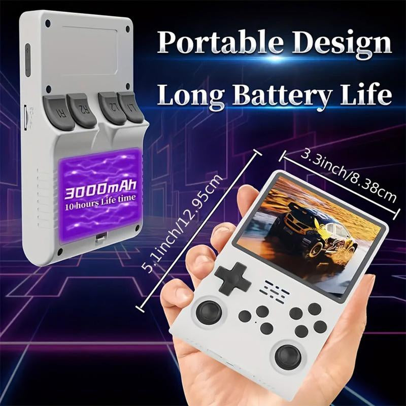 WUDS R36S Retro Video Handheld Game Console with 4K HD 3.5-Inch IPS Screen, 3000Mah Battery, 32G+64G TF Card, and 16,000+ Games