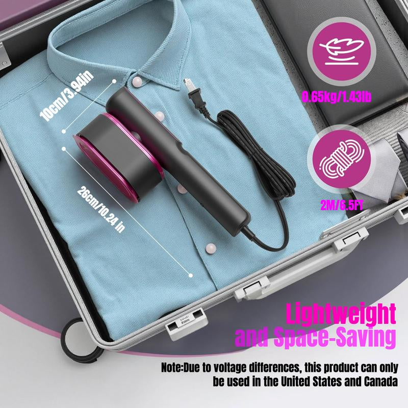 Garment Steamer for Clothes Portable Travel Iron 1200W 2-In-1 13S Heat up LED Display 5 Modes Ceramic Panel 110Ml Tank Home & Travel New Year Gift