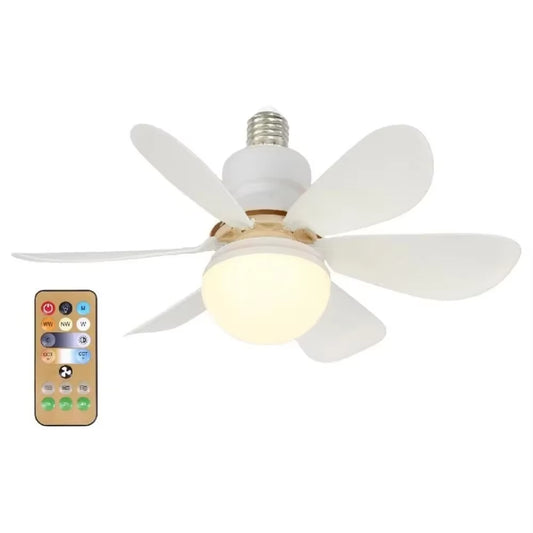 Ceiling Fan Light with Remote Control for Dimming Hanging Mini Ceiling Fans for Bedroom,Indoor，Living Room Colorful Blades