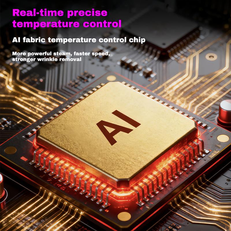 Garment Steamer for Clothes Portable Travel Iron 1200W 2-In-1 13S Heat up LED Display 5 Modes Ceramic Panel 110Ml Tank Home & Travel New Year Gift